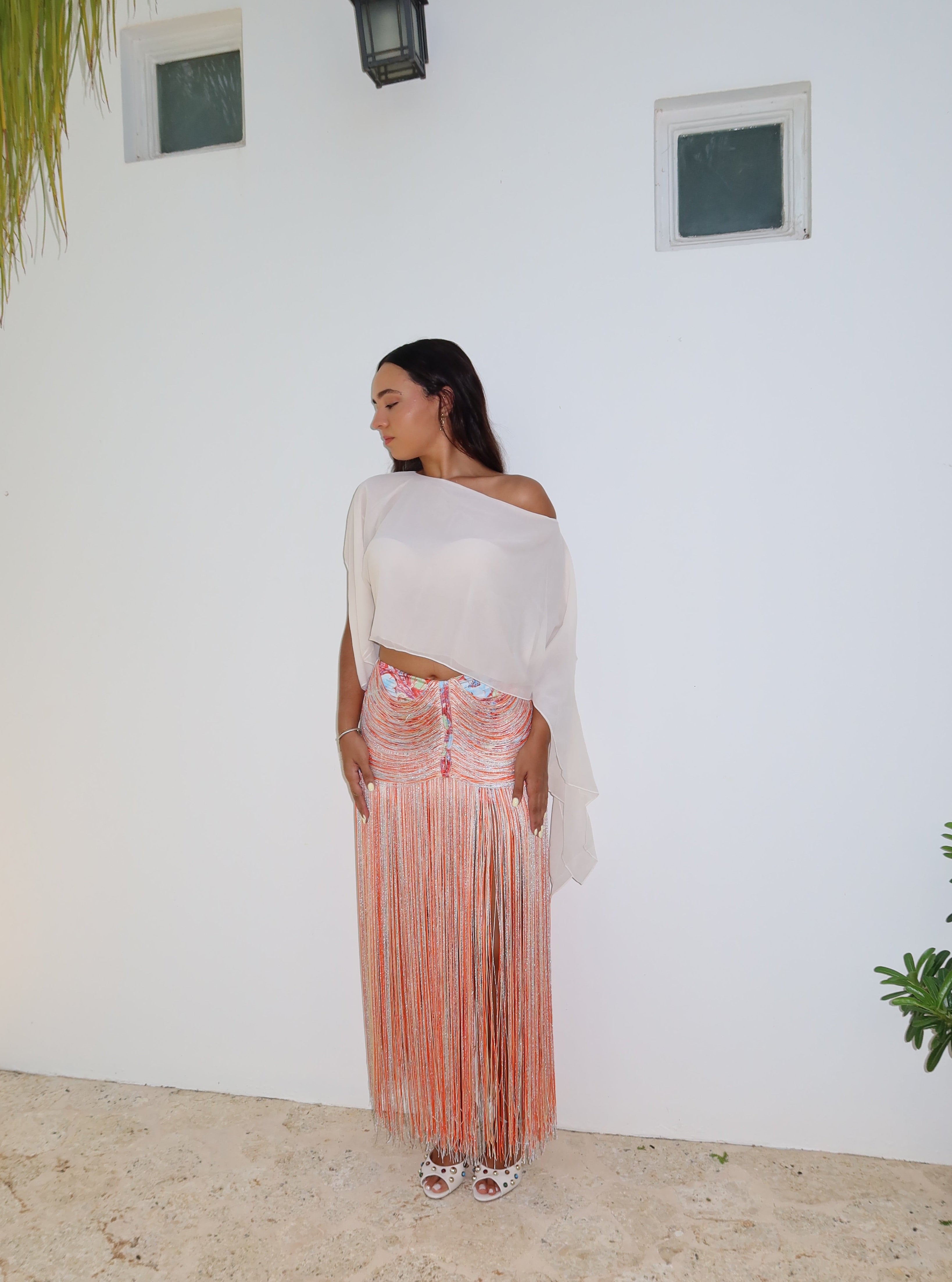 Viral Fringe Skort