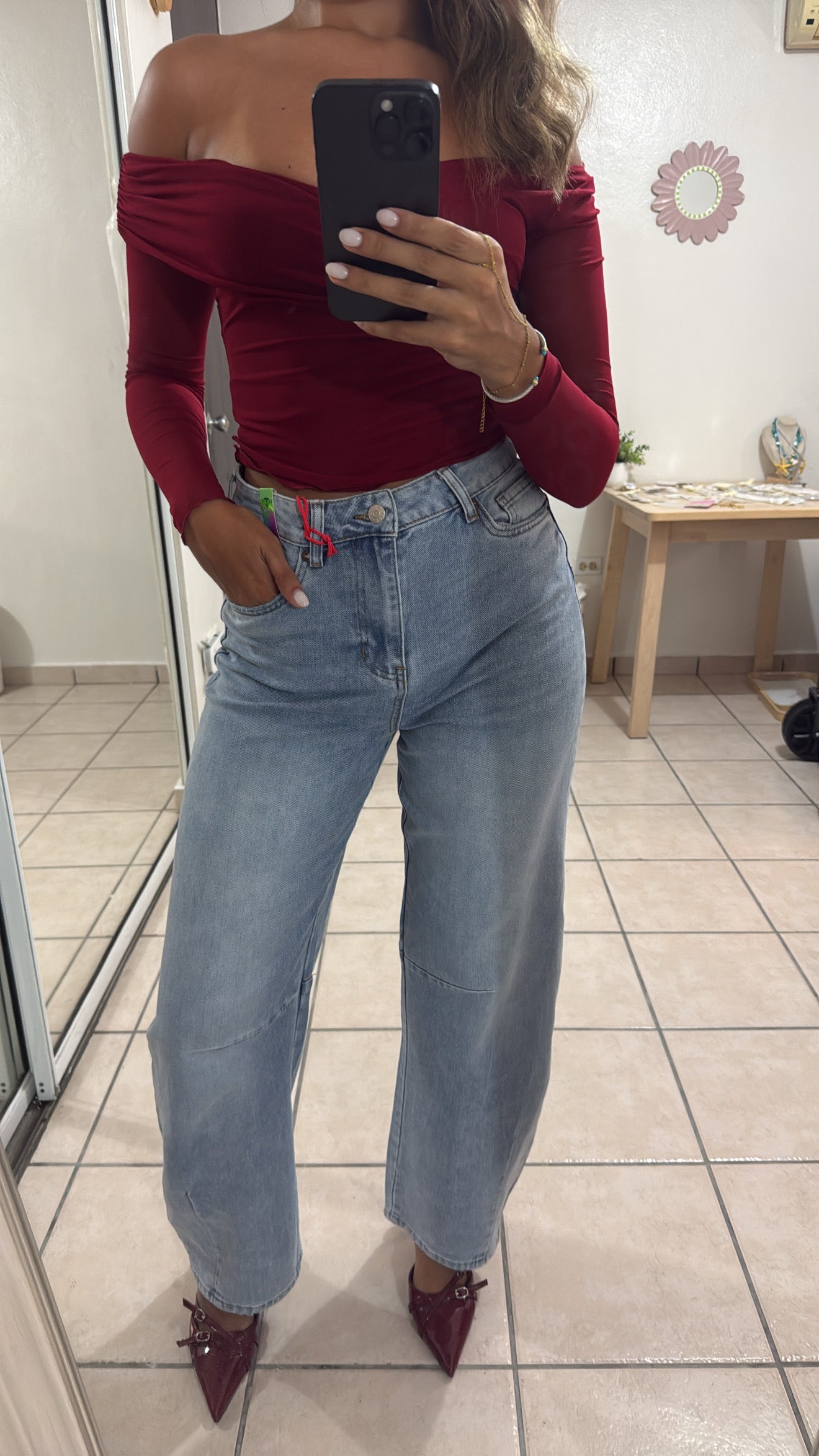 Vibrant High Waisted Jeans