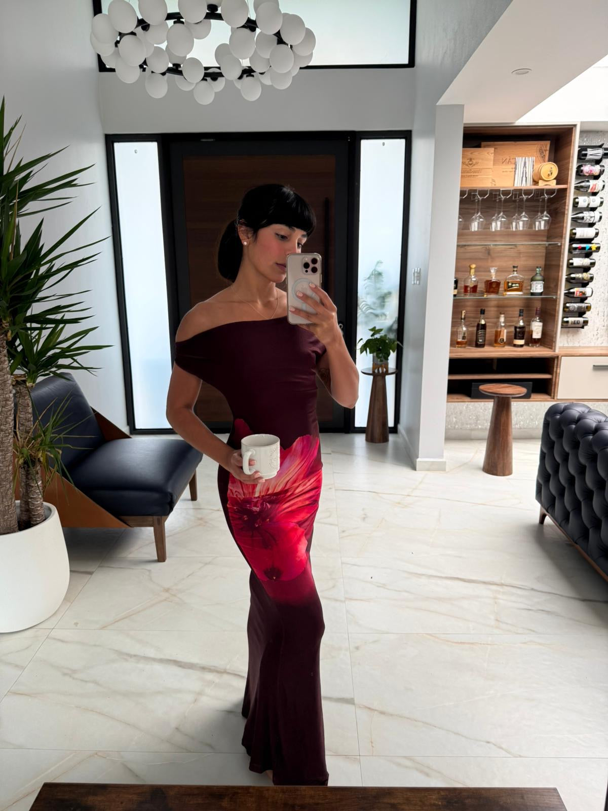 Amapola Mesh Long Dress – Nadia Boutique